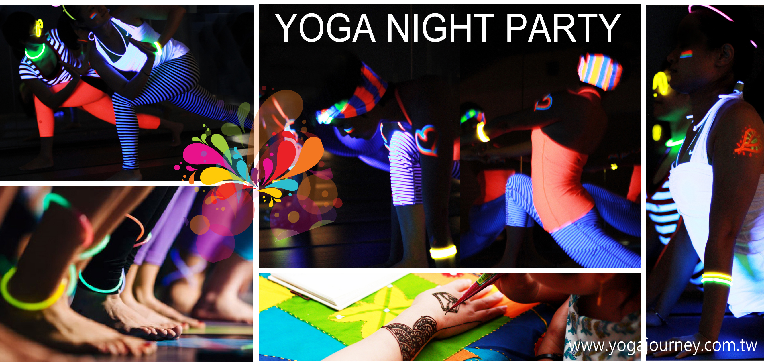 Neon Yoga Party